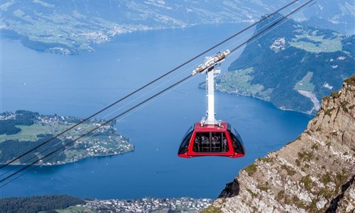 Švýcarské železnice UNESCO a zlatý okruh Pilatus